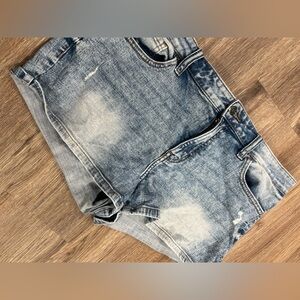 Studio Blue - Distressed Jean Shorts